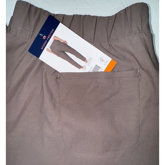 Modern Ambition Womens Size XXL Brown High Rise Travel Pant - Picture 3 of 8